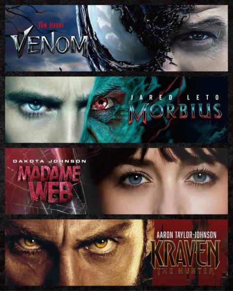 ヴェノム|ヴェノム:レット・ゼア・ビー・カーネイジ|ヴェノム:ザ・ラストダンス|モービウス|マダム・ウェブ|クレイブン・ザ・ハンター 6ムービー・コレクション